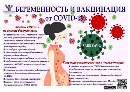 Вакцинация беременных против новой коронавирусной инфекции – необходимость!