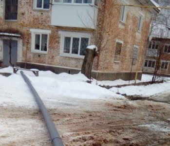 Реконструкция сетей водоснабжения в районе ул. 8 Марта ведется без выходных